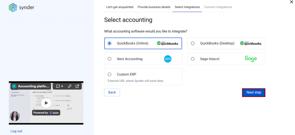How to set up Shopify to QuickBooks sync - step 4