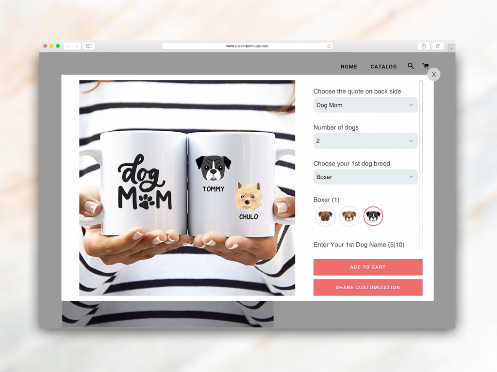 Personalization Shop