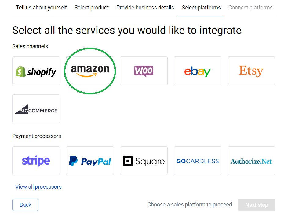 Synder Amazon option