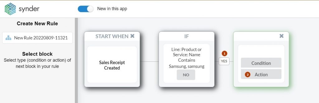 Synder Sync: Smart Rules, yes-condition