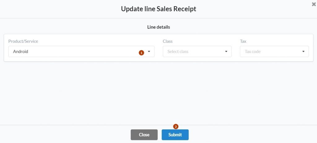 Synder Sync: Smart Rules, update line Sales Receipt