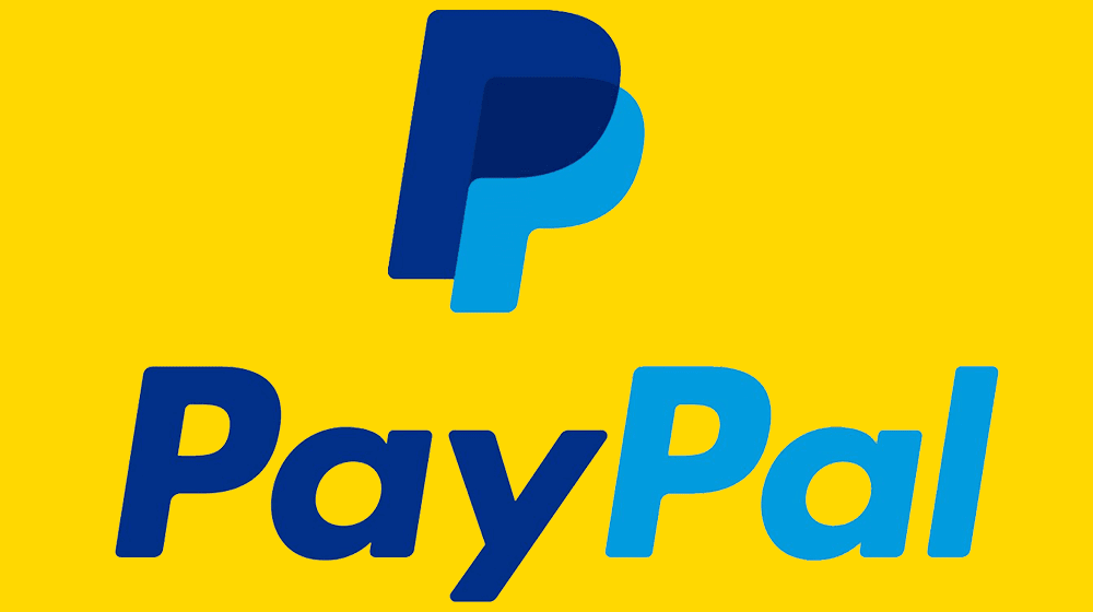 PayPal logo orange background