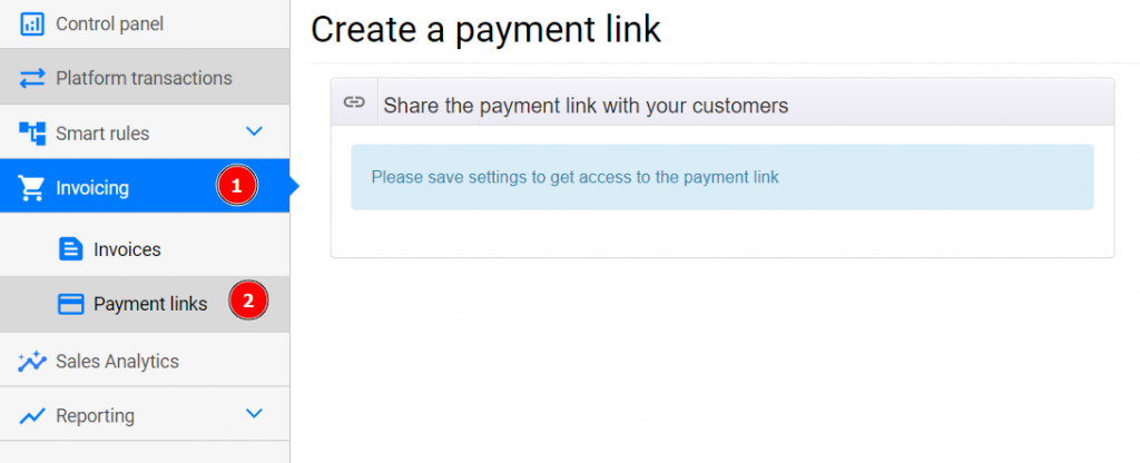 Create payment links by Synder