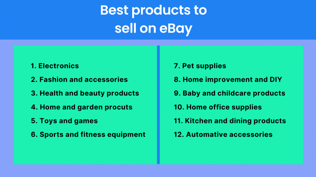 Ebay dropshipping: Best products to sell on eBay