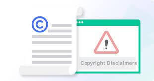 Copyright disclaimers