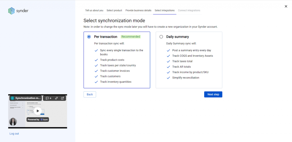 eBay QuickBooks Online connection via Synder