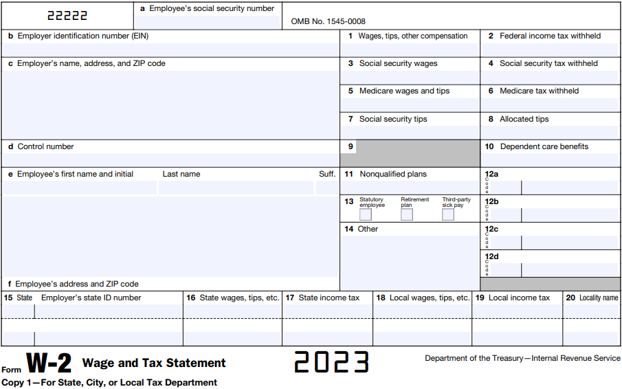 W2 Tax Form Understanding W2 Tax Forms