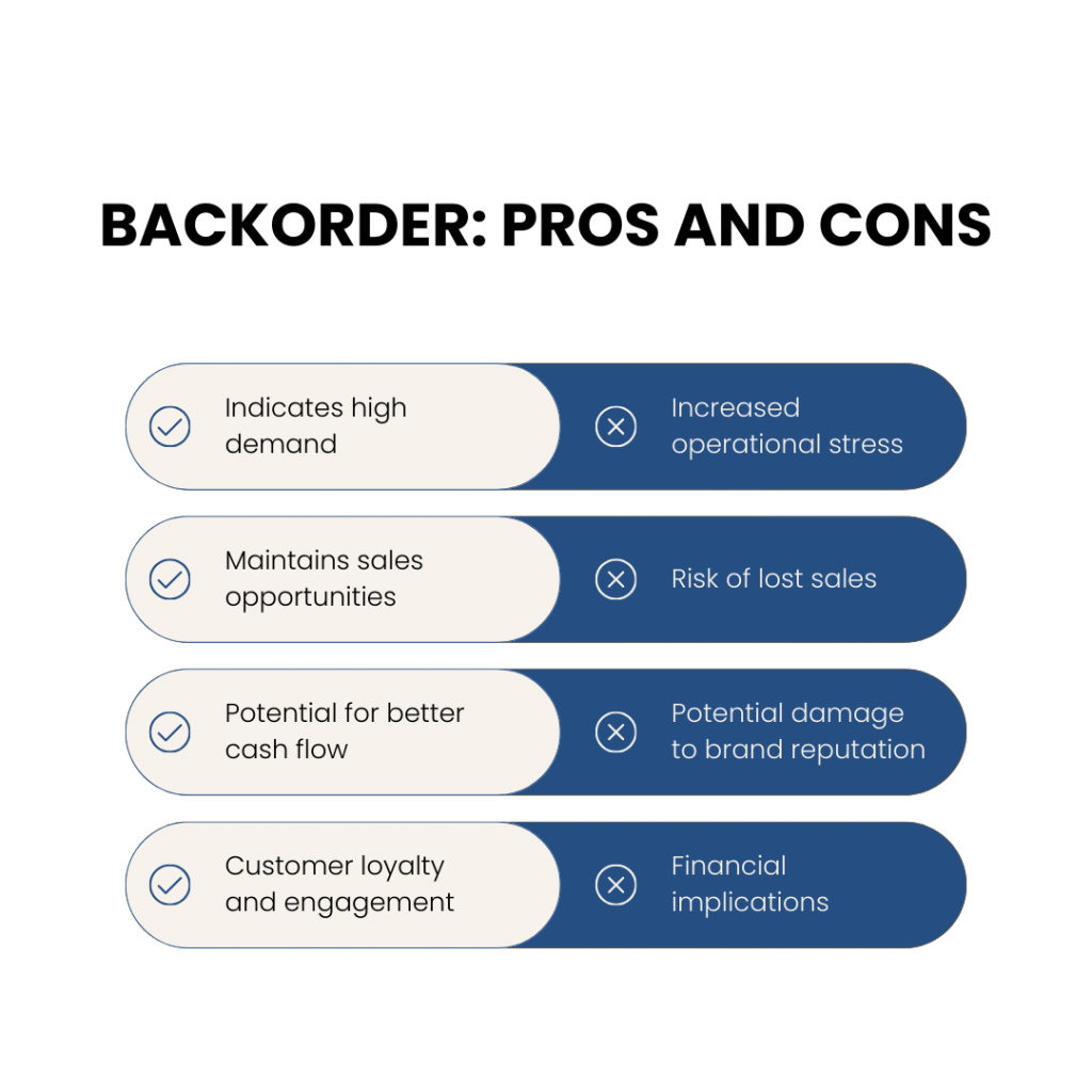 Backorder: pros and cons