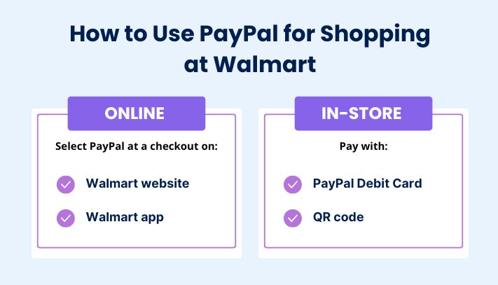 How to use PayPal for shopping at Walmart