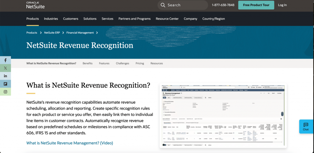 NetSuite revenue recognition