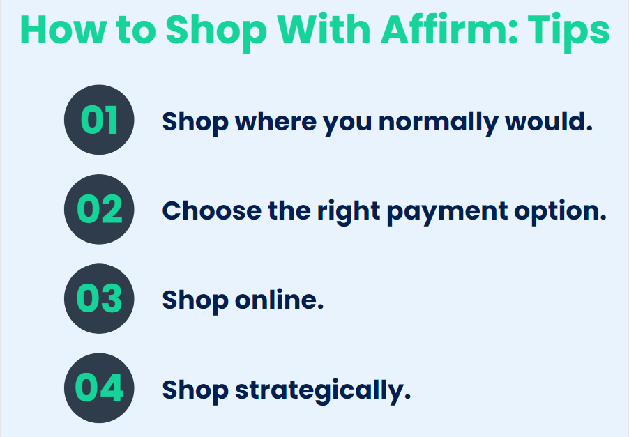 Tips for shopping with Affirm