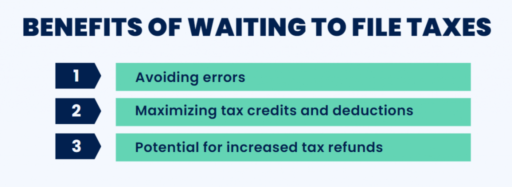 Benefits of waiting to file taxes