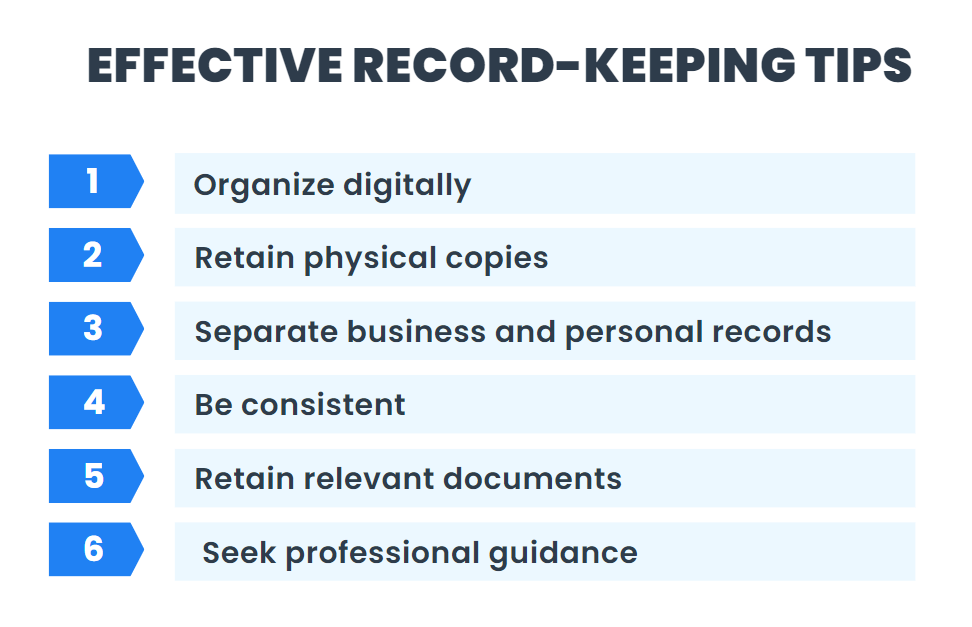Practical tips for effective recordkeeping