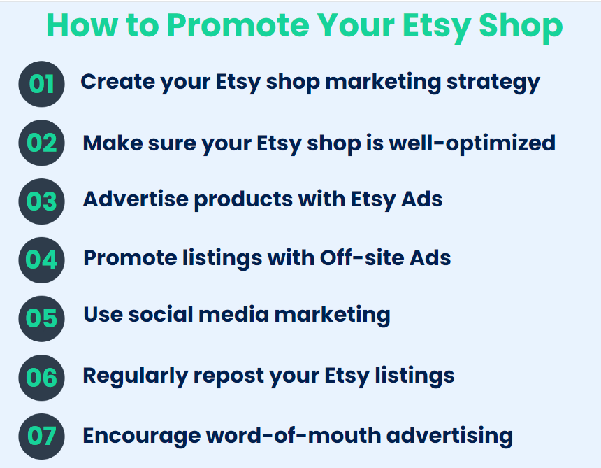 7 ways to promote your Etsy shop