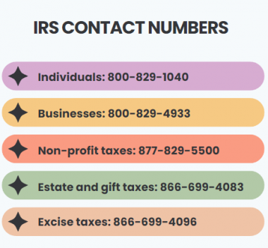 contact irs phone number to talk to a person