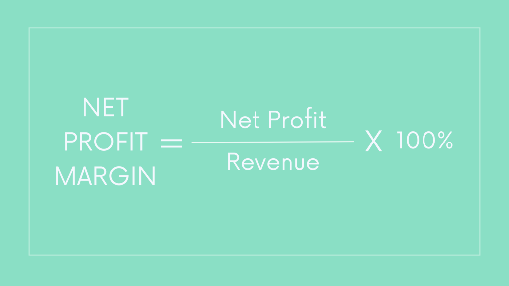 Return on sales: net profit margin calculation