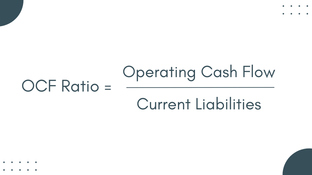 Liquidity ratio: operation cash flow ratio