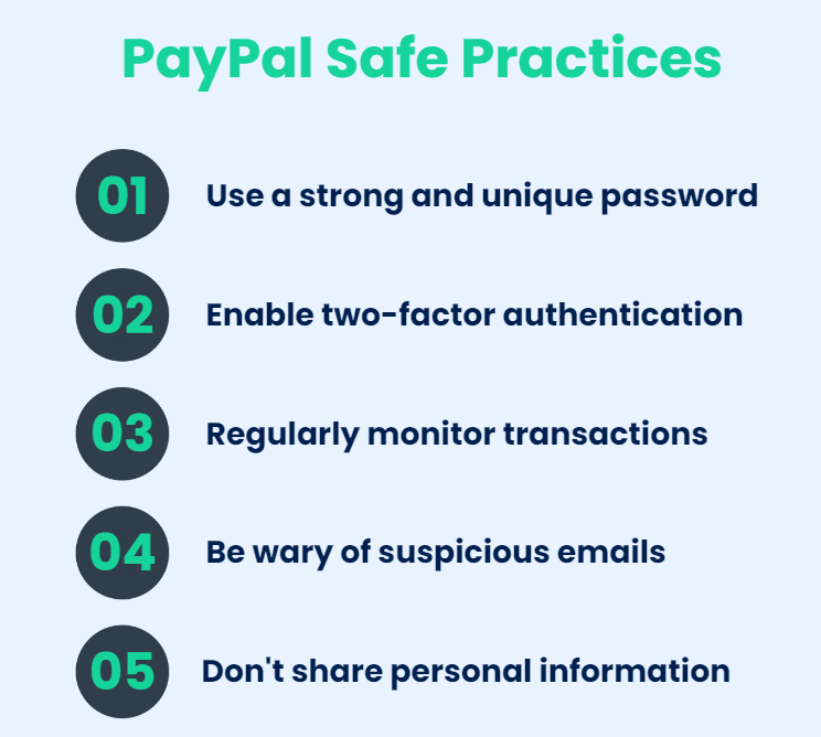 PayPal safe practices