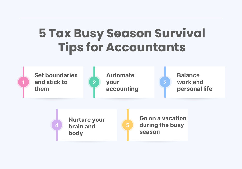 5 tax busy season survival tips for accountants