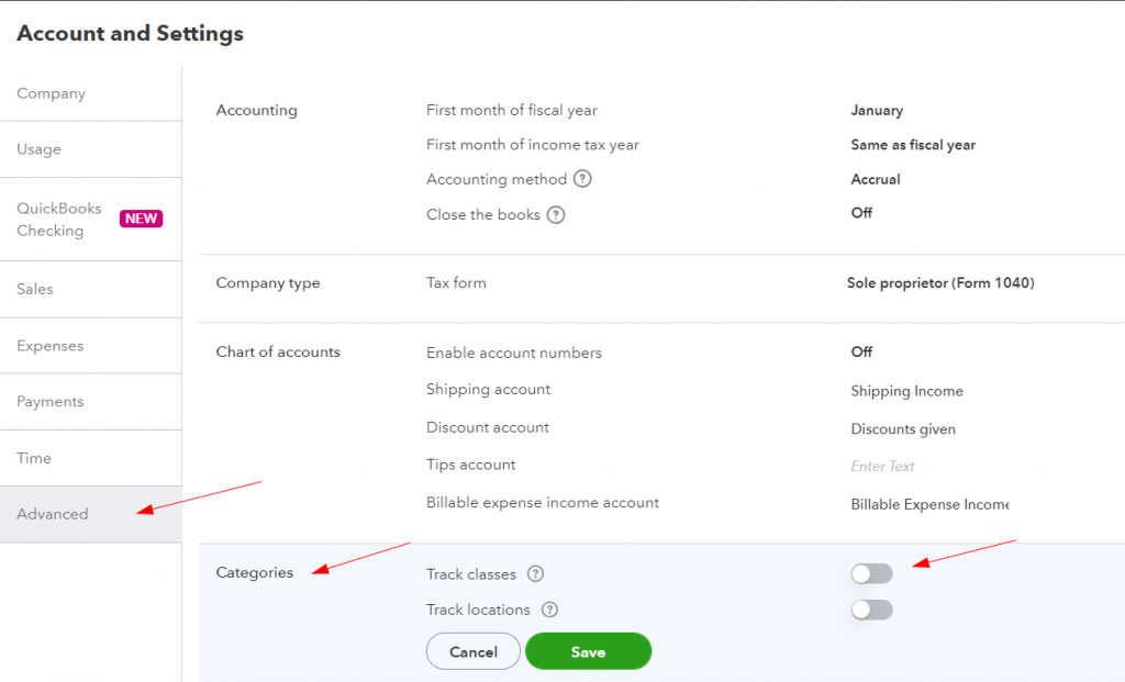 QuickBooks Online: Advanced