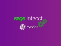 Synder and Sage Intacct: Integration to Drive Business Growth