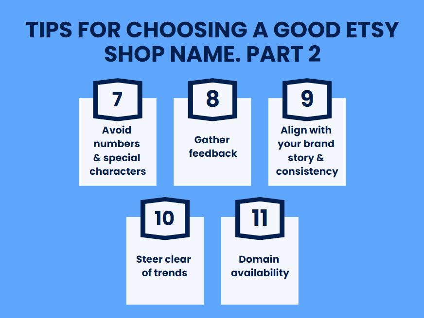 Tips for choosing a good Etsy shop name. Part 2