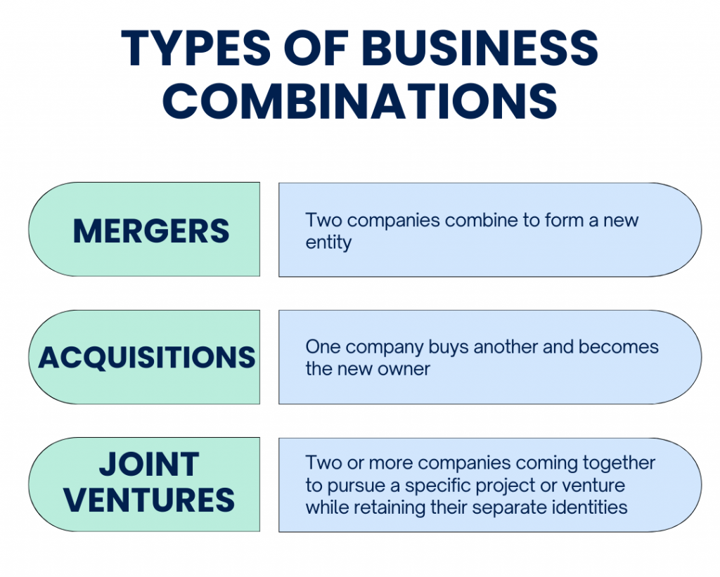 Types of business combinations