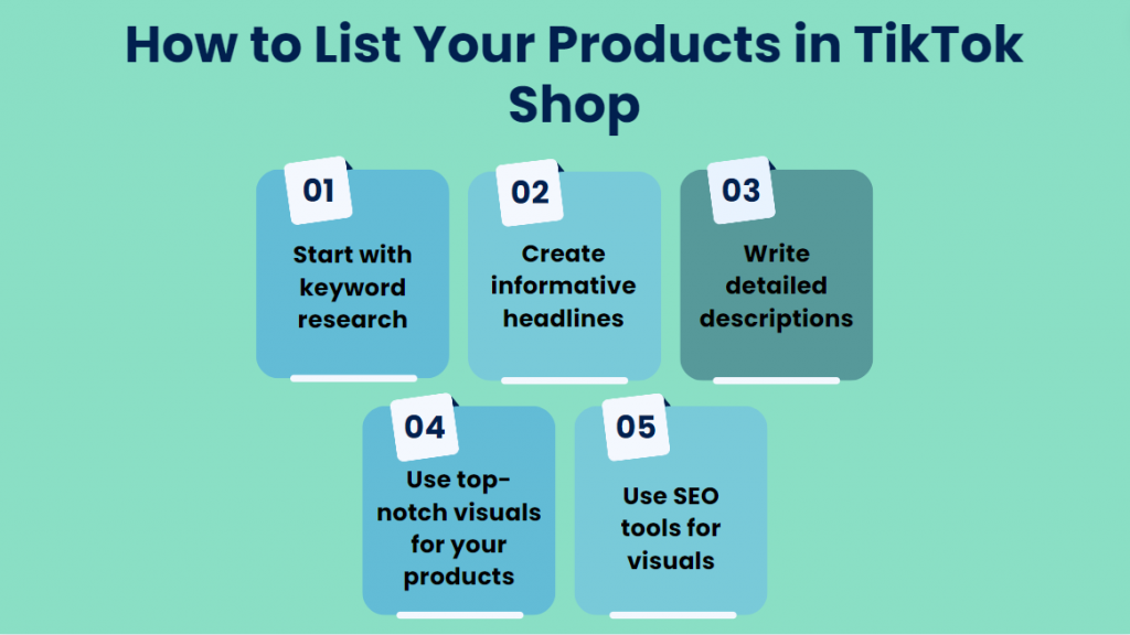 How to list your products in TikTok shop