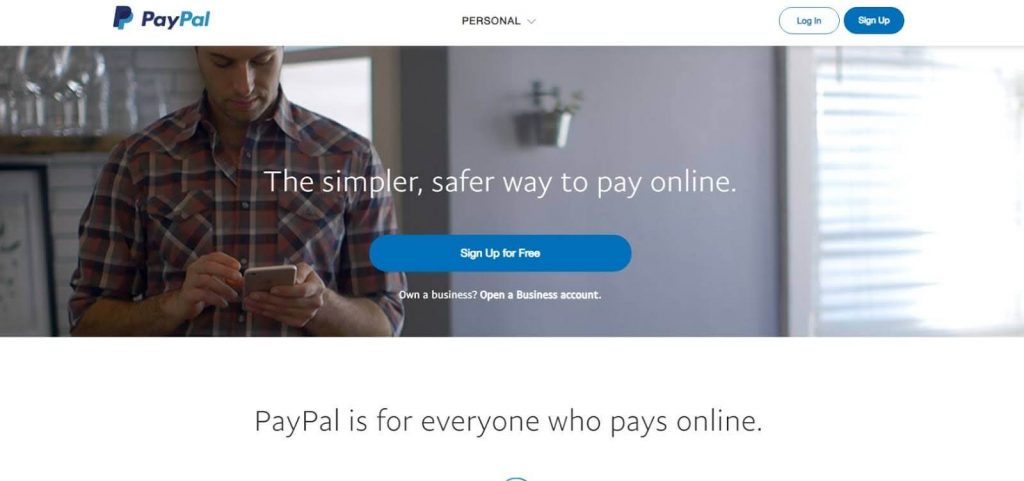 PayPal payment platform