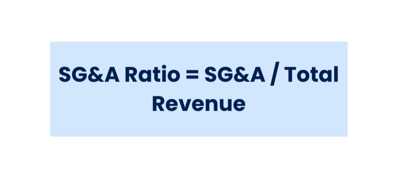 SG&A ratio formula
