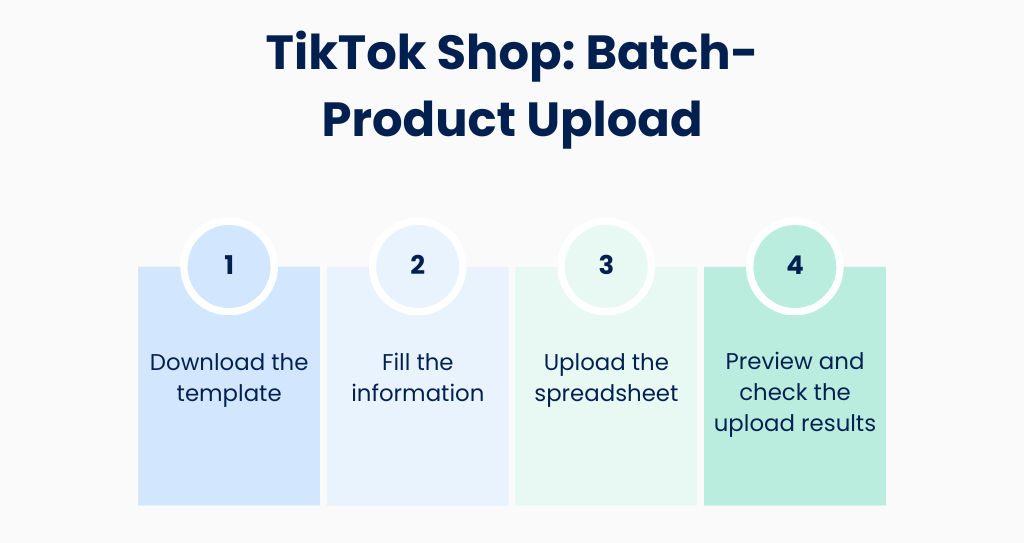 How to add products to TikTok Shop: Batch-product upload