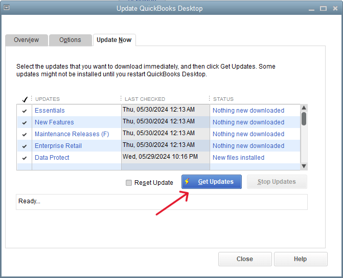 Updating QuickBooks: Step  3