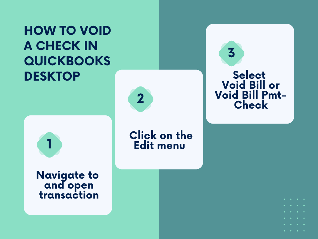 How to void a check in QuickBooks Desktop
