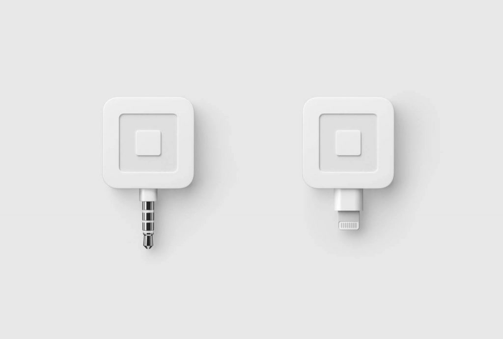 Square Reader with a lightning connector and headphone jack