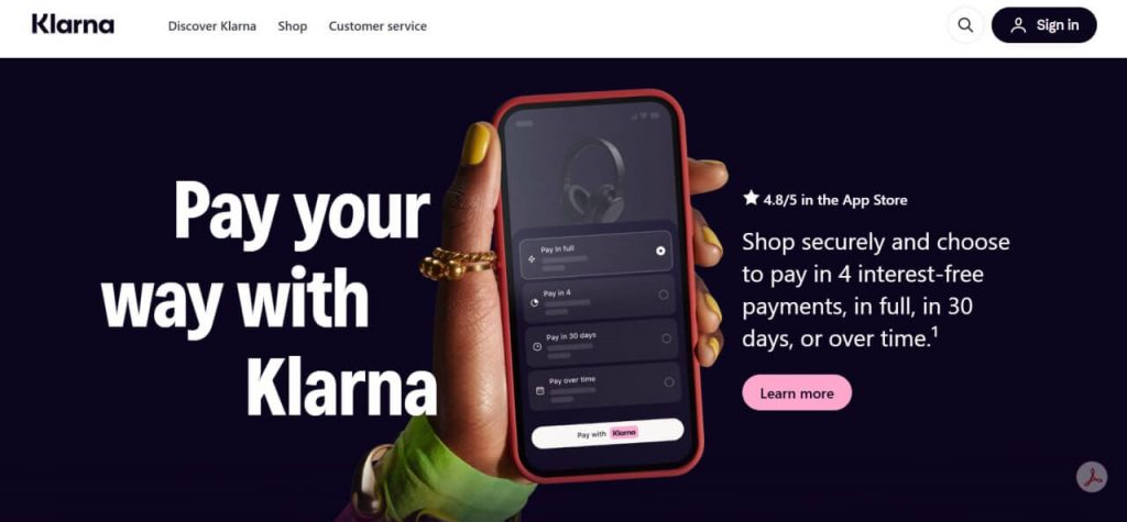 Klarna on Amazon