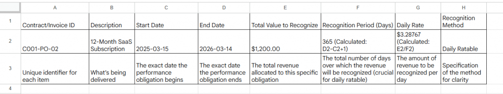 Excel sheet