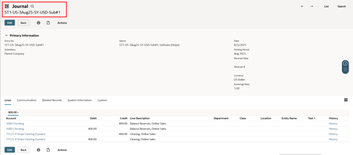 Syncing and posting Stripe data in Synder - part 2