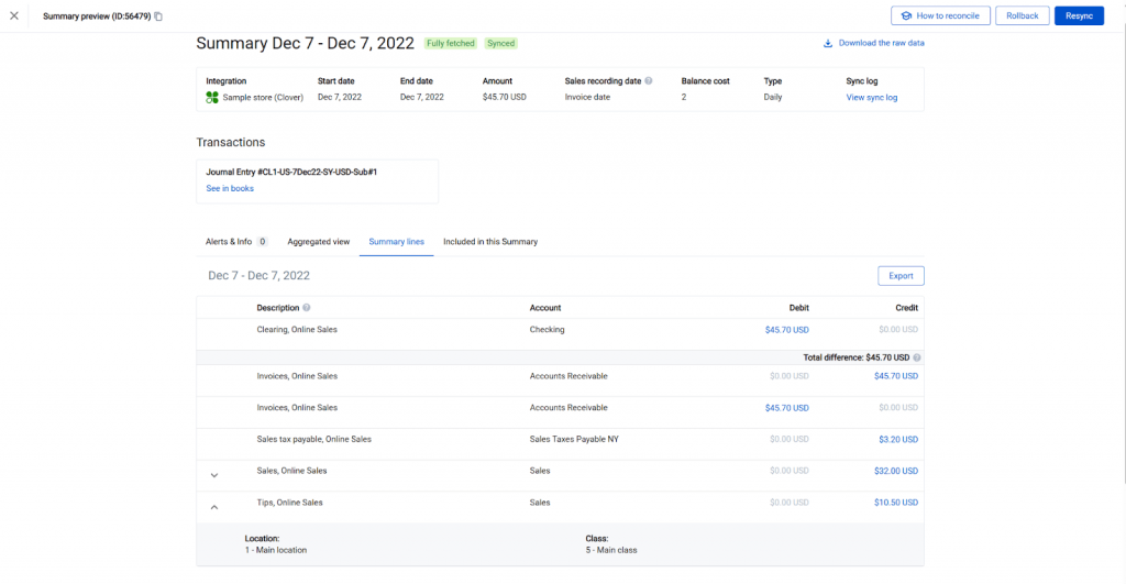 Synder summary preview