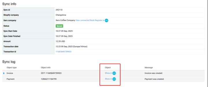 Reviewing historical import sync in Synder