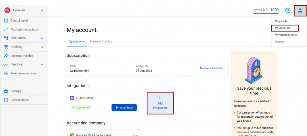 Connect Shopify and Xero to Synder