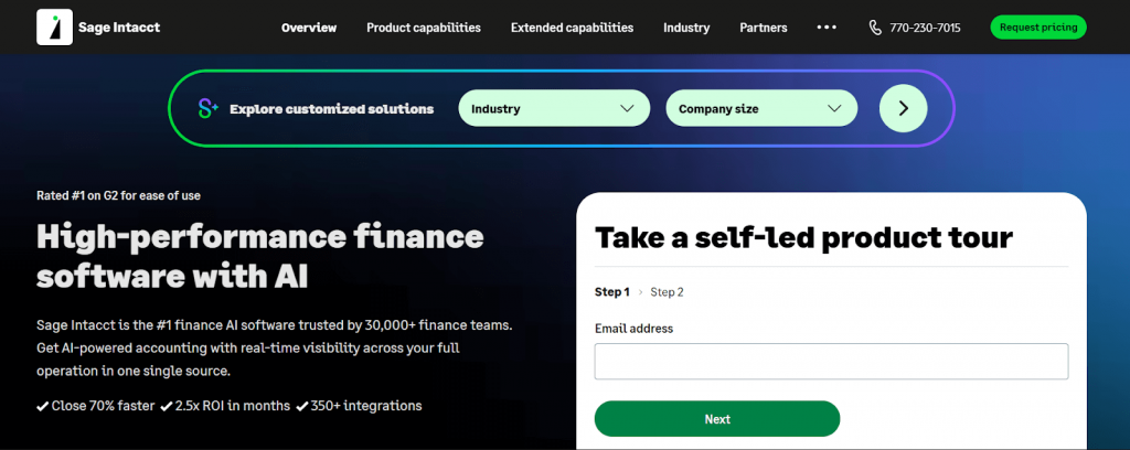 Sage Intacct interface