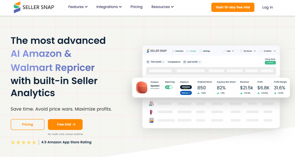 Seller Snap repricing automation