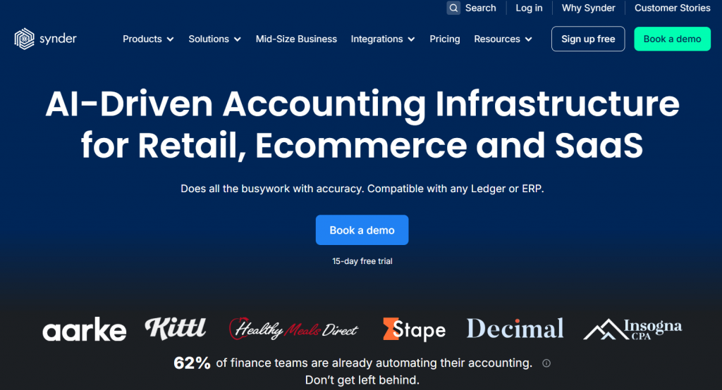 Synder accounting automation platform