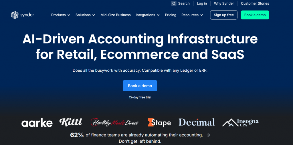 Synder accounting automation