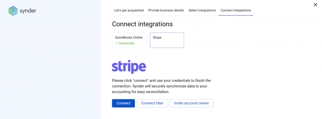 How to connect sales and payment platforms in Synder