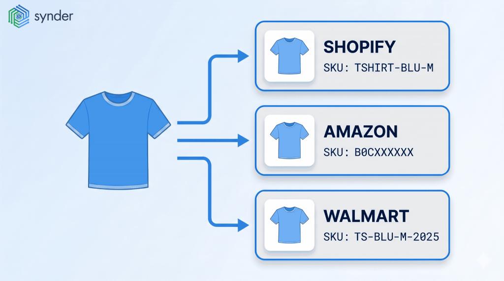 Product identifiers on Shopify, Amazon, Walmart