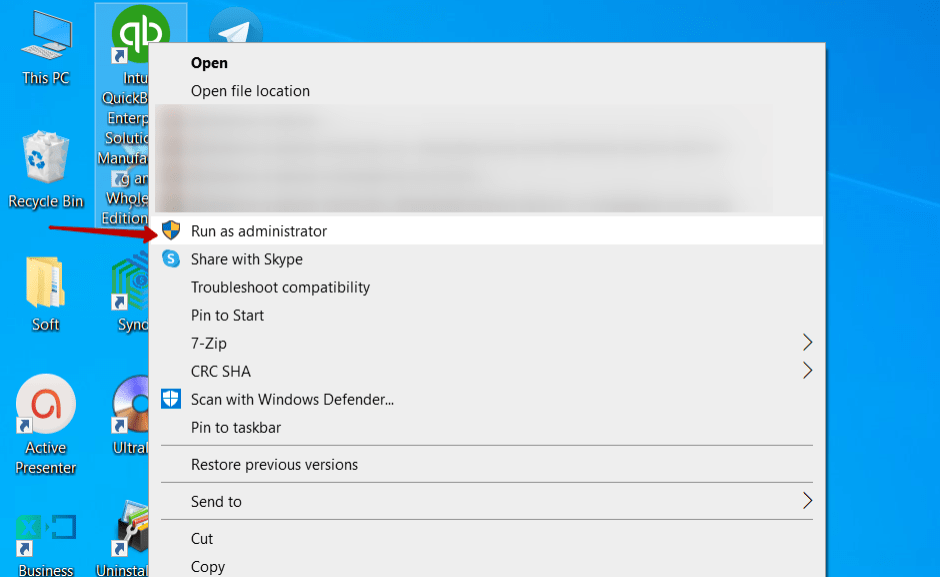 How to launch QuickBooksDesktop and Open Company as (QuickBooks Desktop) Administrator in Single-user mode