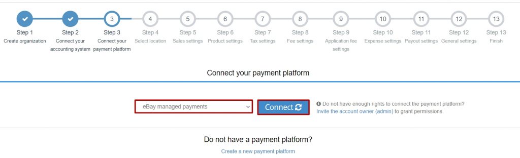 use your credentials of Master Admin to establish the connection for the first time