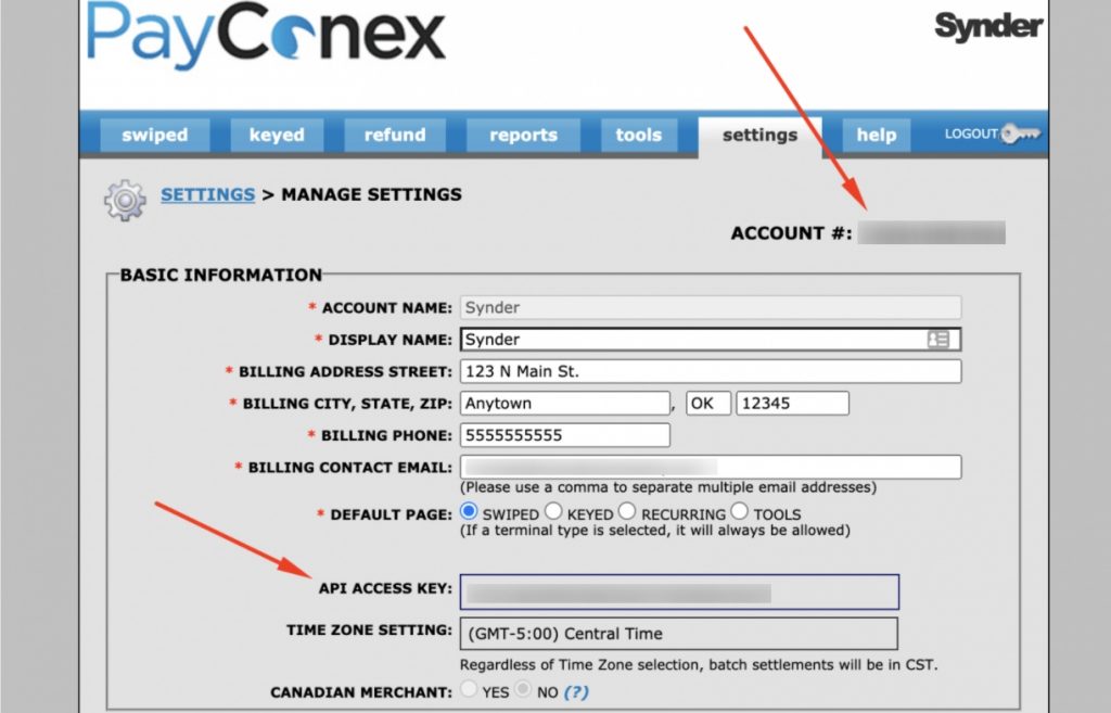 Bluefin API access key