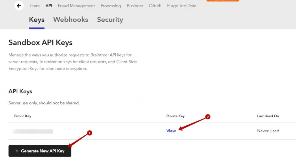 How to acquire Braintree login details Blurred